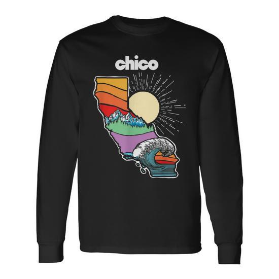 Chico California Outdoors Retro Nature Graphic Long Sleeve T