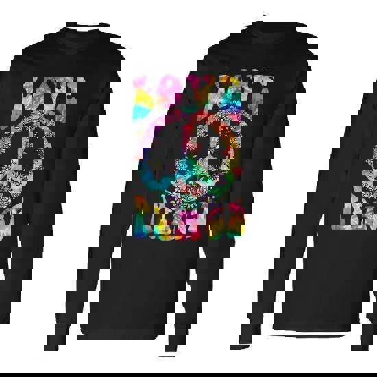 Hippy Print With A Peace Sign Quote Make Love Not War. Nostalgic Sticker Design In The Style Of 1960s, 1970s. 14213112 Vector Art At - Foto 3