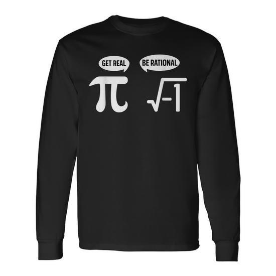 Pi Square Root Funny Real Rational Math Nerd Geek Pi Day Pi Day Funny Gifts Unisex Long Sleeve T-Shirt