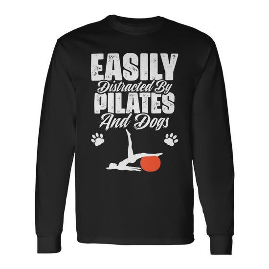 Pilates Exercise Workout Fitness Health Namaste Yoga Long Sleeve T-Shirt -  Monsterry