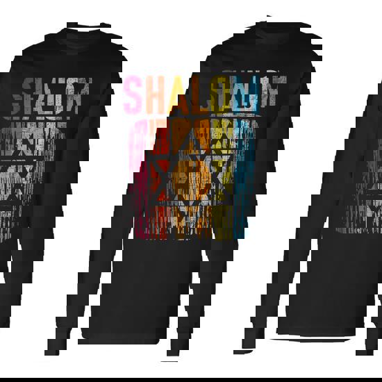 【Shalom】SHALOM JERSEY-SKY Shalom Retro Star Of David Jewish Peace Hebrew Israelites
