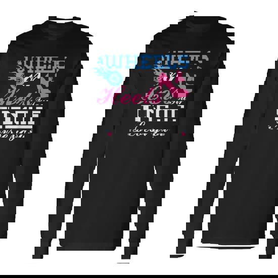 Gender Reveal Party Wheels Or Heels T-Shirt Gift Gender Reveal Party Wheels Or Heels T-Shirt Gift