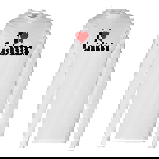 I Love Heart London England Long Sleeve T Shirt Seseable UK