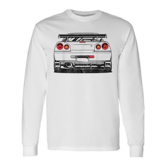 Street Racing Automotive Jdm Import Tuner Drift Car Racing Long Sleeve T Shirt T Shirt Mazezy CA