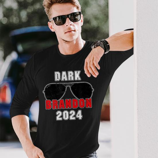 Dark Brandon 2024 Cmon Man Vote Joe Pro Biden Vintage Long Sleeve T-Shirt T- Shirt