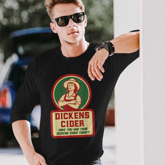 Maglietta Umoristica Nothings Better Warm Dickens Cider - Birra E Divertimento - Foto 6