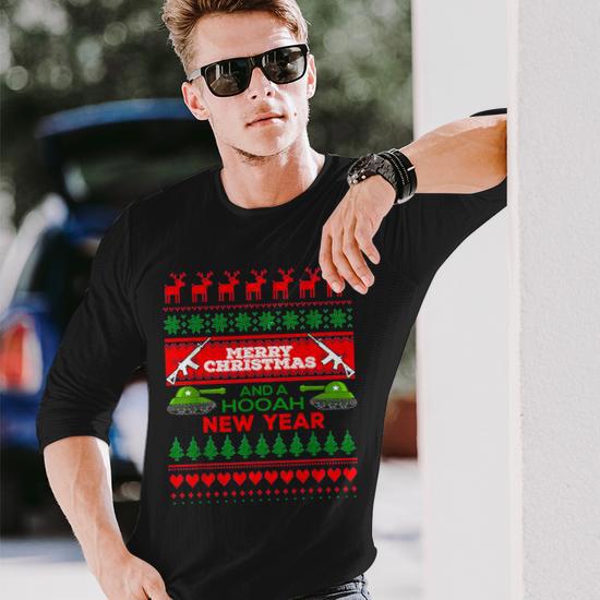 Ugly christmas sweater on sale military