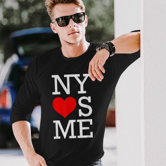 Ny Loves Me I Heart New York Long Sleeve T-Shirt - Monsterry