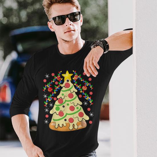 Christmas tree sale pizza sweater