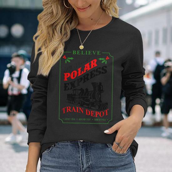 Sweat à Capuche Polar Express Believe Noël - Taille L - Blanc - Motif Train - Neuf Avec étiquettes