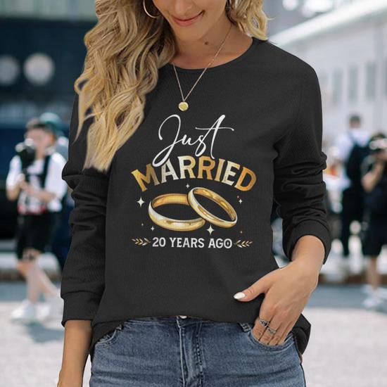 Level 20 Wedding Anniversary Shirt - 20 Years Couples T-Shirt (Made In USA)