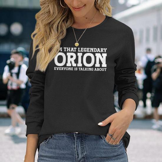 Orion Personal Name Orion Long Sleeve T-Shirt | Mazezy