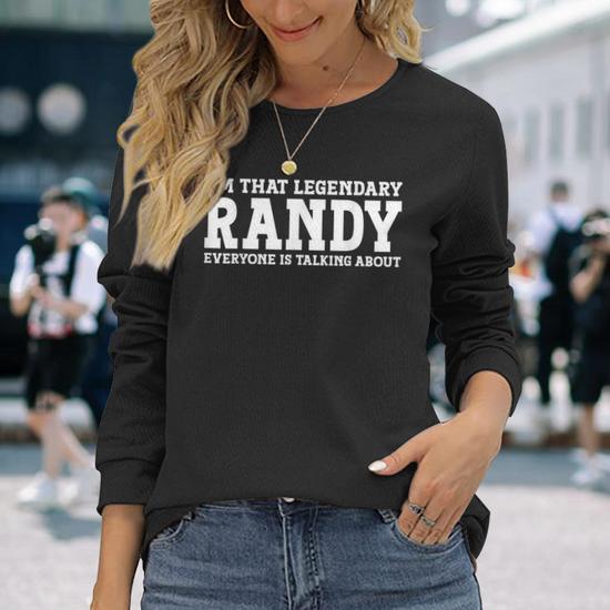 Randy Personal Name Randy Long Sleeve T-Shirt | Mazezy DE