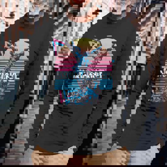 Archangel Michael Saint Michael Retro Long Sleeve T-Shirt