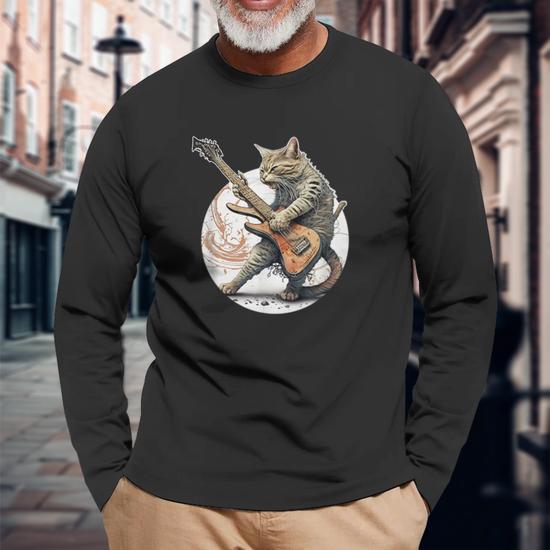 Heavy metal outlet cat shirt