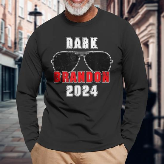 Dark Brandon 2024 Cmon Man Vote Joe Pro Biden Vintage Long Sleeve