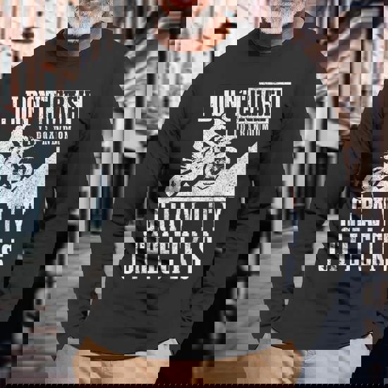 Motocross Dirt Bike Gift Funny Shirt Crash Gravity Checks