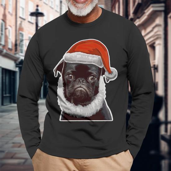 Pug Christmas Ugly Sweater For Pug Dog Lover Long Sleeve T Shirt Monsterry