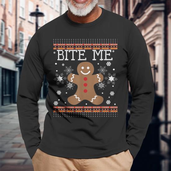 Size 2XL Grandma Cookies black gingerbread short sleeve Top Chest 50 X