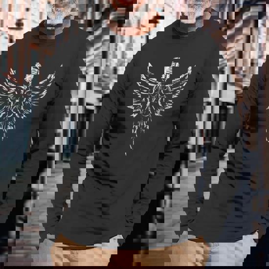Heavy Metal Rock Graphic Angel Wings Mic Goth Rocker Vintage