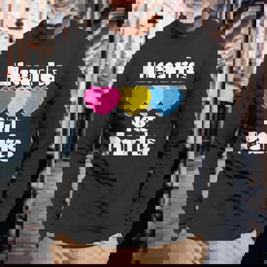 Hearts Not Parts Lgbtq+ Pansexual Pride T-Shirt Hearts Not Parts Lgbtq+ Pansexual Pride T-Shirt