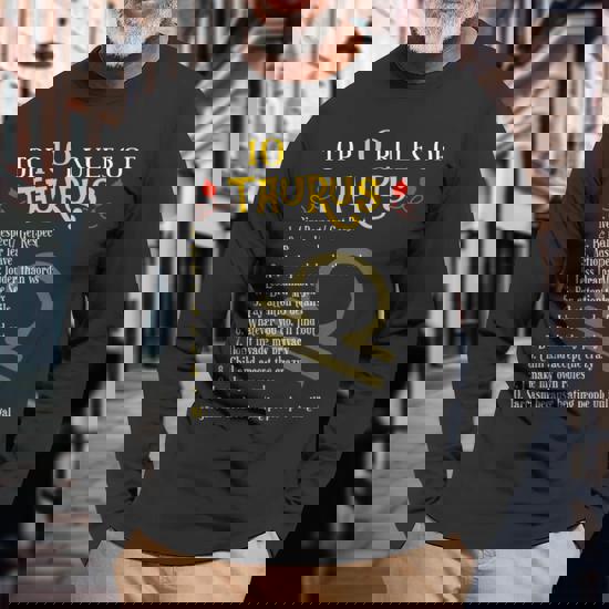 Birthday Gifts Idea Top 10 Rules Of Taurus Zodiac T-Shirt
