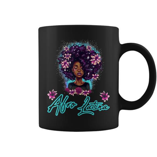 Afro Latina Black Women African Latin Spanish Melanin Girl Coffee Mug -  Seseable