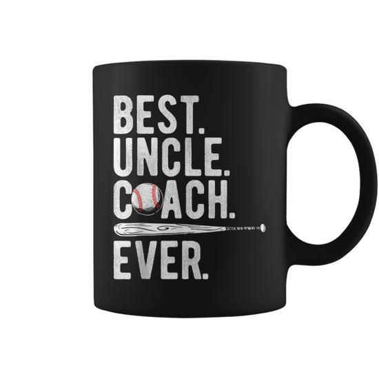 Baseball Best Uncle Coach Ever Proud Dad Daddy Fathers Day Coffee Mug