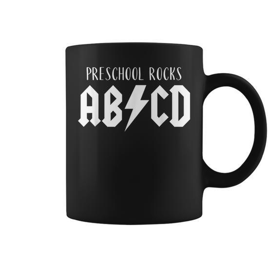Cute Funny For Preschool Teachers Abcd Rock Preschool Rocks Coffee