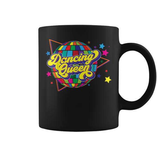 Dancing Queen Vintage Dancing 70s Disco Ball Queen Dance Mom Gifts for Mom Funny Gifts Coffee Mug