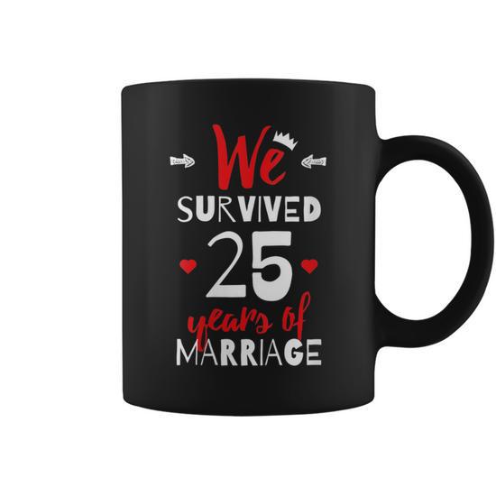 Funny For Couples 25Th Wedding Anniversary Gift For Womens Coffee Mug |  Mazezy