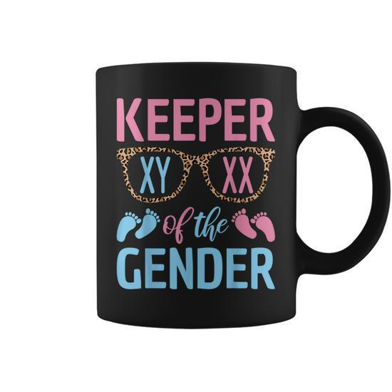 Keeper Of The Gender Baby Shower Gender Reveal Party Outfit Coffee