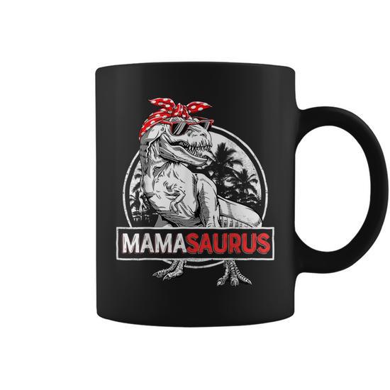 Mamasaurus T-Rex Dinosaur Funny Mama Saurus Family Matching Gifts for Mama Funny Gifts Coffee Mug