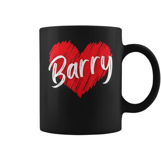 Personalized Name Barry I Love Barry Coffee Mug - Monsterry
