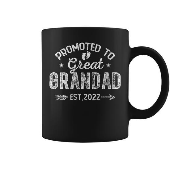 Only The Best Grandpas Get Promoted To Great Grandpa - Coffee Mug - Gifts  For Great Grandpa - Great Grandpa Coffee Mug