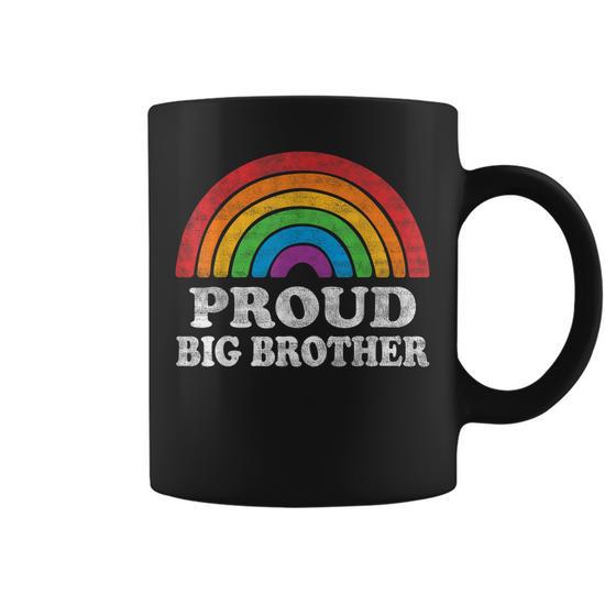 Proud Big Brother Lgbtq Rainbow Support Lgbt Gay Pride Month Coffee Mug |  Mazezy DE