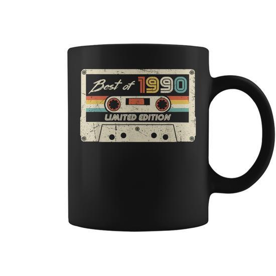 Vintage 1990 Made In 1990 31St Birthday Retro Cassette Gift For Women Coffee  Mug - Thegiftio