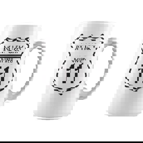 My Lucky Number 11 Cool Lucky Eleven Coffee Mug | Mazezy