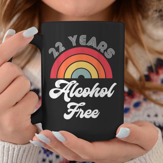 22 Years Sober Alcohol Free Sobriety Anniversary For Women Coffee Mug |  Mazezy