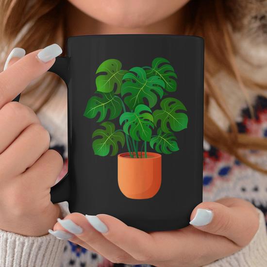 Monstera Deliciosa Swiss Cheese Plant Lover Funny Cute Gift Plant Lover  Funny Gifts Coffee Mug | Mazezy