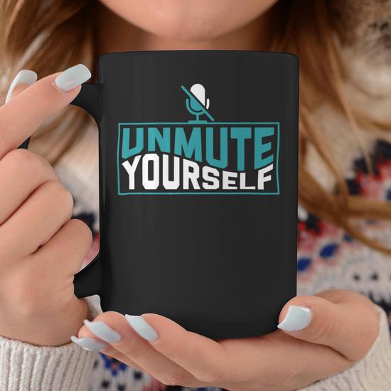 Unmute Yourself Funny 2020 Teacher V Coffee Mug - Monsterry