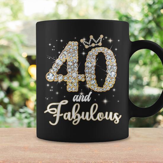 40 And Fabulous Happy Birthday To Me 40Th Birthday Coffee Mug - Monsterry DE