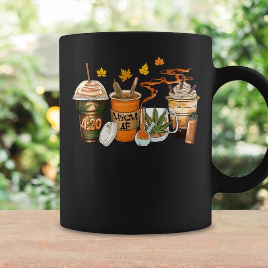 420 Marijuana Thanksgiving Weed Bong Pipe Pumpkin Spice Fall Coffee Mug -  Monsterry