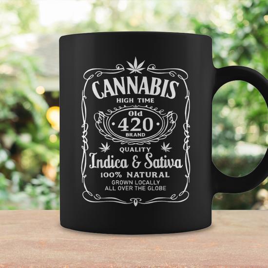 Cannabis High Time Old 420 Quality Indica & Sativa Weed Coffee Mug -  Monsterry DE