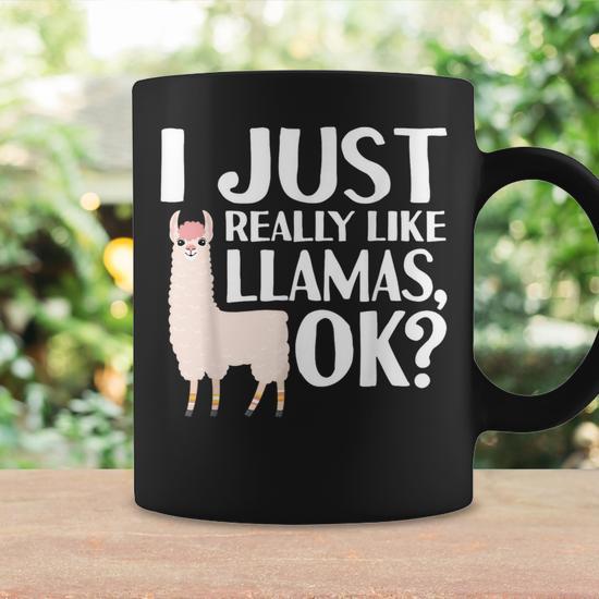 Cool Llama For Alpaca Lover Peruvian Spirit Animal Coffee Mug - Monsterry