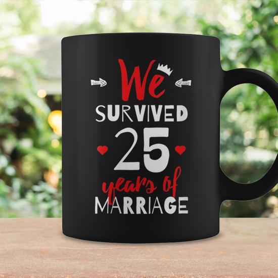 Funny For Couples 25Th Wedding Anniversary Gift For Womens Coffee Mug |  Mazezy