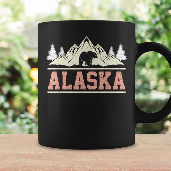 Glacier Mountain Landscape Alaskan Bear Wildlife Alaska Coffee Mug | Mazezy