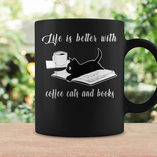 Life Is Good Black Coffee Mugs