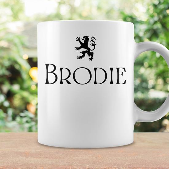 Brodie Clan Scottish Family Name Scotland Heraldry Coffee Mug Mazezy