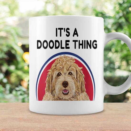 Dog Lover Its A Doodle Thing Novelty Gift Funny Labradoodle Gift For Womens Coffee Mug Mazezy